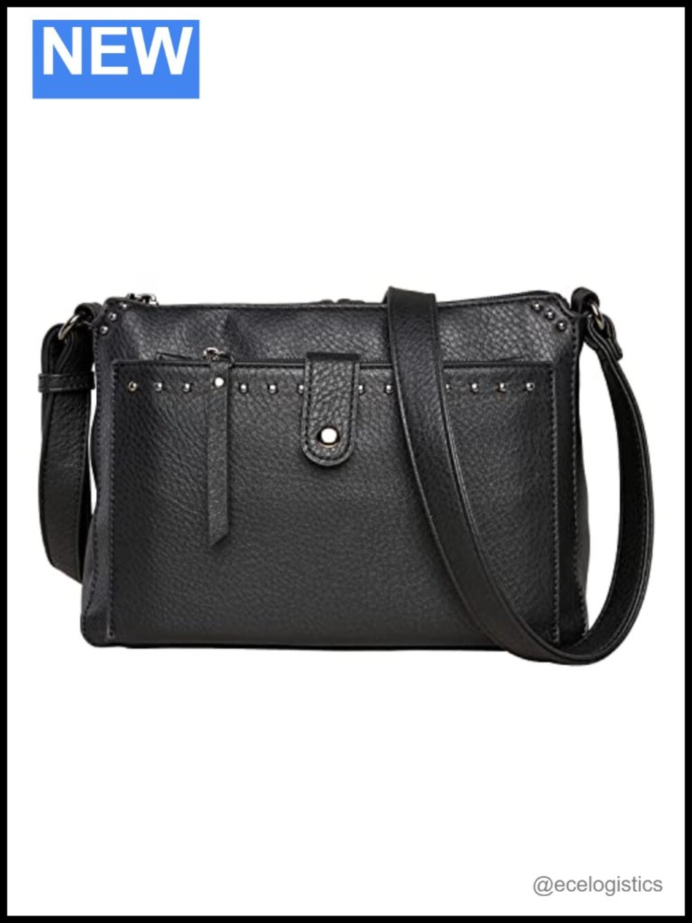 Lady Conceal Faux Leather Locking Concealed Carry Kinsley Crossbody with RFID